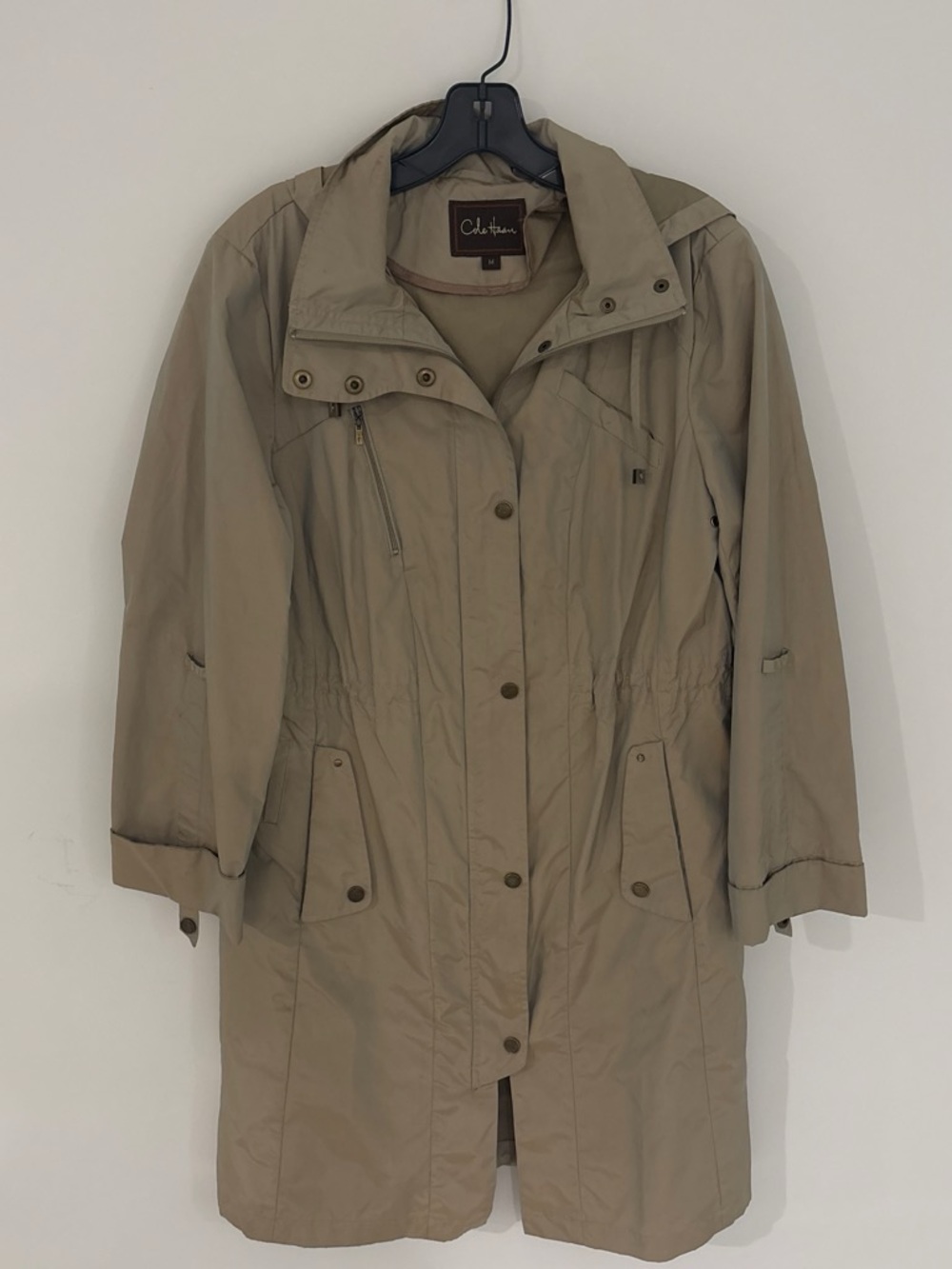 Cole Haan Tan Trench Rain Coat